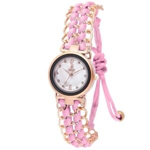 Women's Pink Chain-Link Bracelet Watch - Brand: